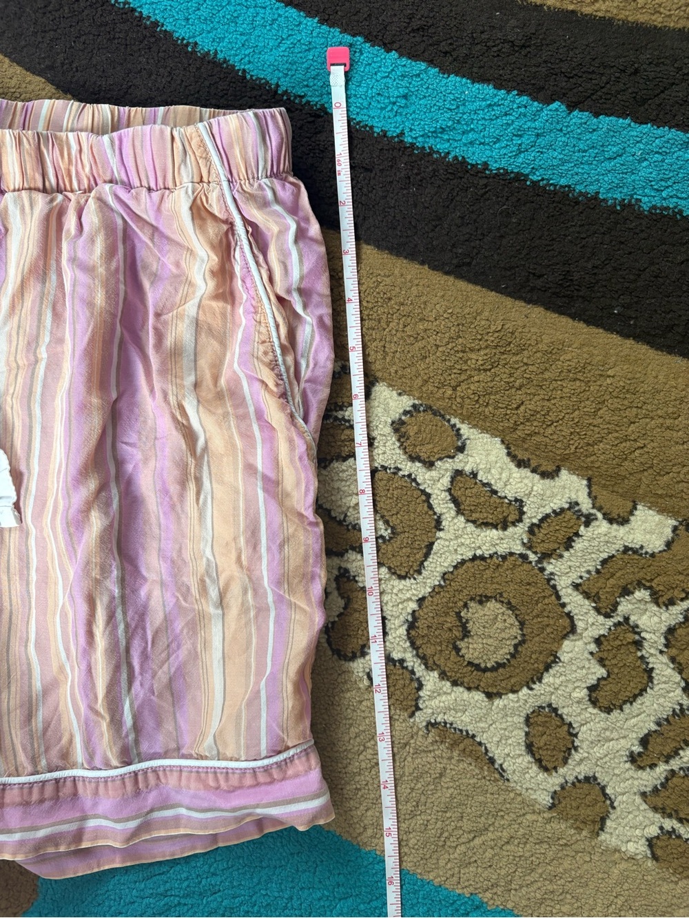 stars above Pink Orange & Cream Striped 3-Piece Pajama Set with Shorts and Pants - Picture 8 of 10